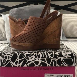 DVF “Paris” wedge sandal